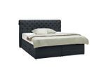 Boxspringbett Belano Schwarz Ca. 160x200cm 160/200 cm Schwarz