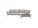 Wohnlandschaft Trendy Beige Flachgewebe Beige