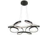 Led-hängeleuchte Crono In Schwarz Max. 24 Watt 70/70/120 cm