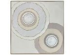 Keilrahmenbild Adele Grau/beige Ca. 102x102cm 102/102/4,5 cm