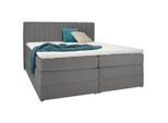 Boxspringbett Simon In Hellgrau Ca. 180x200cm 180/200 cm Hellgrau