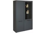 Vitrine In Anthrazit 109/179/42 cm ,