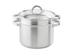 Kochtopf Universal 3 In 1 Edelstahlfarben, 3-Teilig