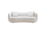 Bigsofa Leonas In Beige Runde Form, Inkl. 2 Kissen Textil Beige