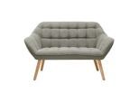 Sofa In Grau "monique" Velours Grau