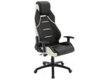 Gamingstuhl Im Lederlook Lederlook Schwarz, Weiss