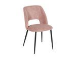 Stuhl Zoe In Rosa Cord
