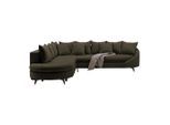 Ecksofa Axel Dunkelgrün Dunkelgrün