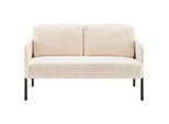 2-sitzer-sofa Miami Beige/schwarz Webstoff Beige