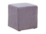 Hocker Bali Cord -Based- Dunkelgrau Textil
