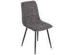 Stuhl Aus Kord In Grau Cord