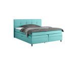 Boxspringbett Miami In Türkis Ca. 160x200cm 160/200 cm Türkis