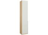 Drehtürenschrank In Weiss/eichefarben 46/236/40 cm Weiss, Eichefarben