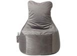 Sitzsack In Grau Textil