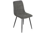 Stuhl Nino Grau/schwarz Cord
