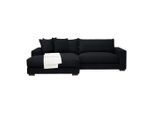 Ecksofa Pedro Schwarz Schwarz