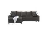 Ecksofa Alatri Anthrazit Webstoff Anthrazit