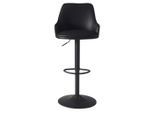 Barhocker Wl7.009 Textil Schwarz
