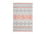 Flachwebeteppich Ethnie 200 Grau/aprico 200x290 200/290 cm