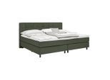 Boxspringbett Primo Dunkelgrün Ca. 220x200cm 220/200 cm Dunkelgrün