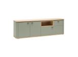 Tv-element Lagos Salbeigrün/eiche Artisan Salbeigrün, Eiche Artisan 210/65/42,5 cm