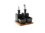 Menage-Set Tapas Olives Schwarz, 5-Teilig