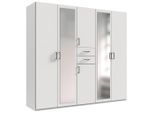Drehtürenschrank Dillingen Weiss 225/208/58 cm Weiss