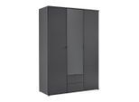 Drehtürenschrank Avila Grau 136/194/53 cm Grau