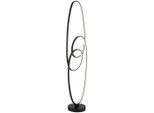 Led-stehleuchte Iti In Opal/schwarz Max. 39 Watt