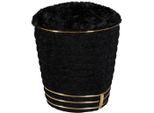 Hocker Doric 335 Schwarz, Goldfarben Textil