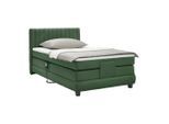 Boxspringbett Dixon Dunkelgrün Ca. 100x200cm 100/200 cm Dunkelgrün
