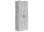 Schrank Multistauraum Betonoptik 80/195/40 cm Grau