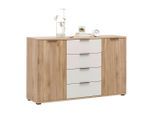Kommode Rabina Eichefarben , 150/91/38 cm , 4 Schublade(n)