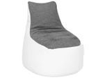 Sitzsack In Grau/weiss Grau, Weiss Textil