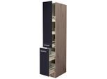 Apothekerschrank Anthrazit/eiche