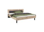 Bett Bergamo Graphit/eichefarben