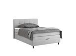 Boxspringbett Miami In Grau Ca. 140x200cm 140/200 cm Grau