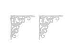 Wandhalter Aus Eisen In Weiss, 2er Set