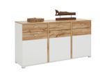 Sideboard Alamo Weiss/eichefarben 170/87/43 cm 3 Schublade(n)