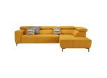 Ecksofa In Gelb Mikrofaser Gelb