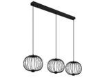 Led-hängeleuchte Galway Schwarz Max. 43 Watt 126/30/150 cm