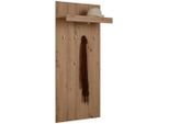 Garderobenpaneel In Eichefarben Mit 6 Haken 65/148/28 cm