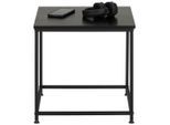 Beistelltisch Aus Metall In Schwarz Metall, Holzwerkstoff 45/45/45 cm
