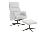 Relaxsessel Star Hellgrau Metall, Textil Hellgrau