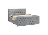 Boxspringbett Chess Silberfarben Ca. 160x200cm 160/200 cm Silberfarben