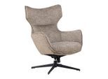 Sessel Flavio Graubraun Leinenoptik Graubraun