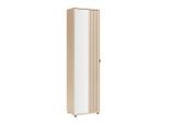Garderobenschrank Pisa Taupe/eichefarben 55/202/38 cm