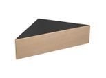 Nachttisch Usal S 60/15/42,4 cm Schwarz, Honigeiche