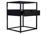 Nachttisch Flokas M 45/55/40 cm Schwarz