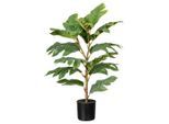 Kunstpflanze Artocarpus I In Grün Federgras 70 cm